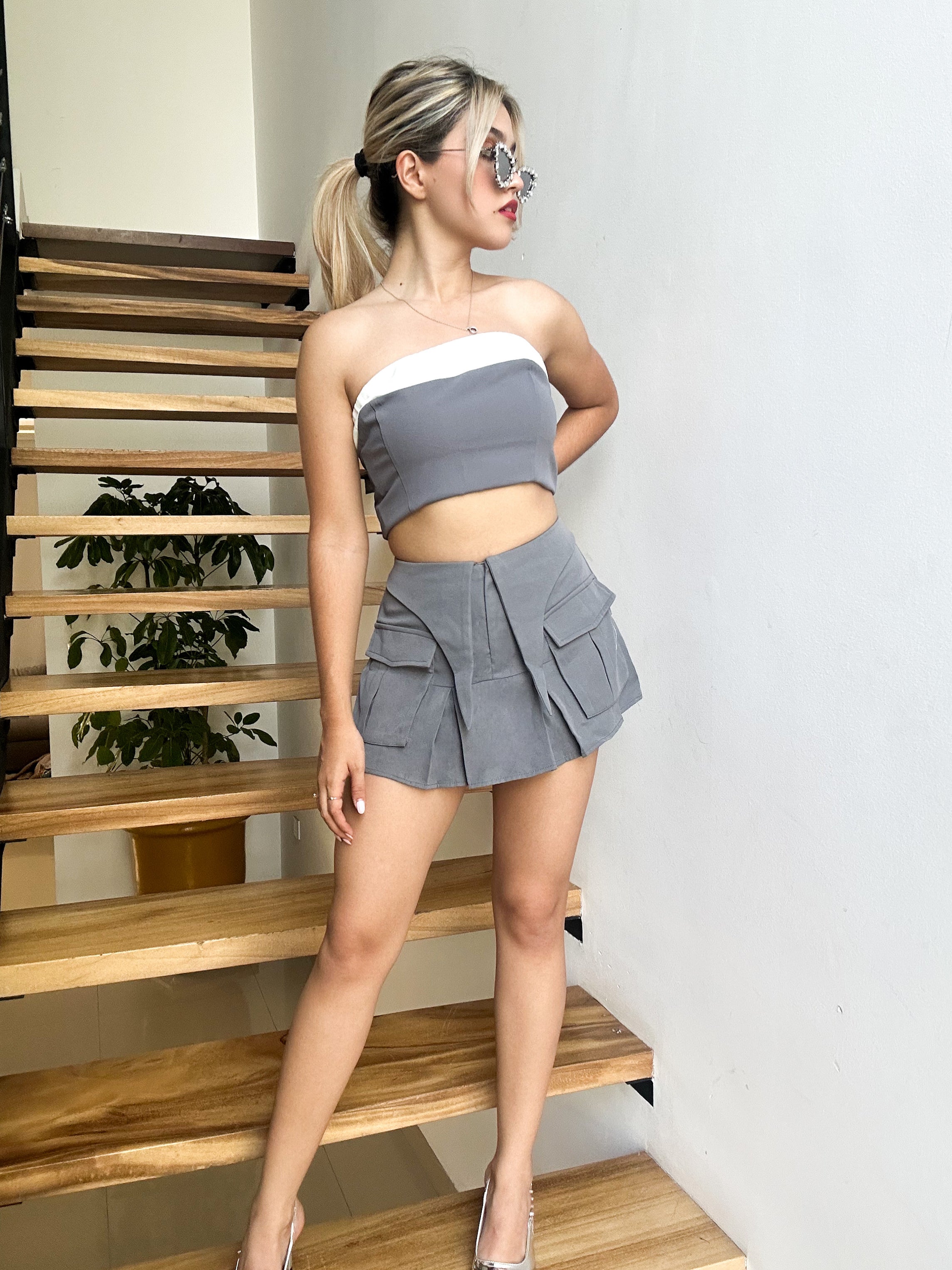 Falda Short Cargo