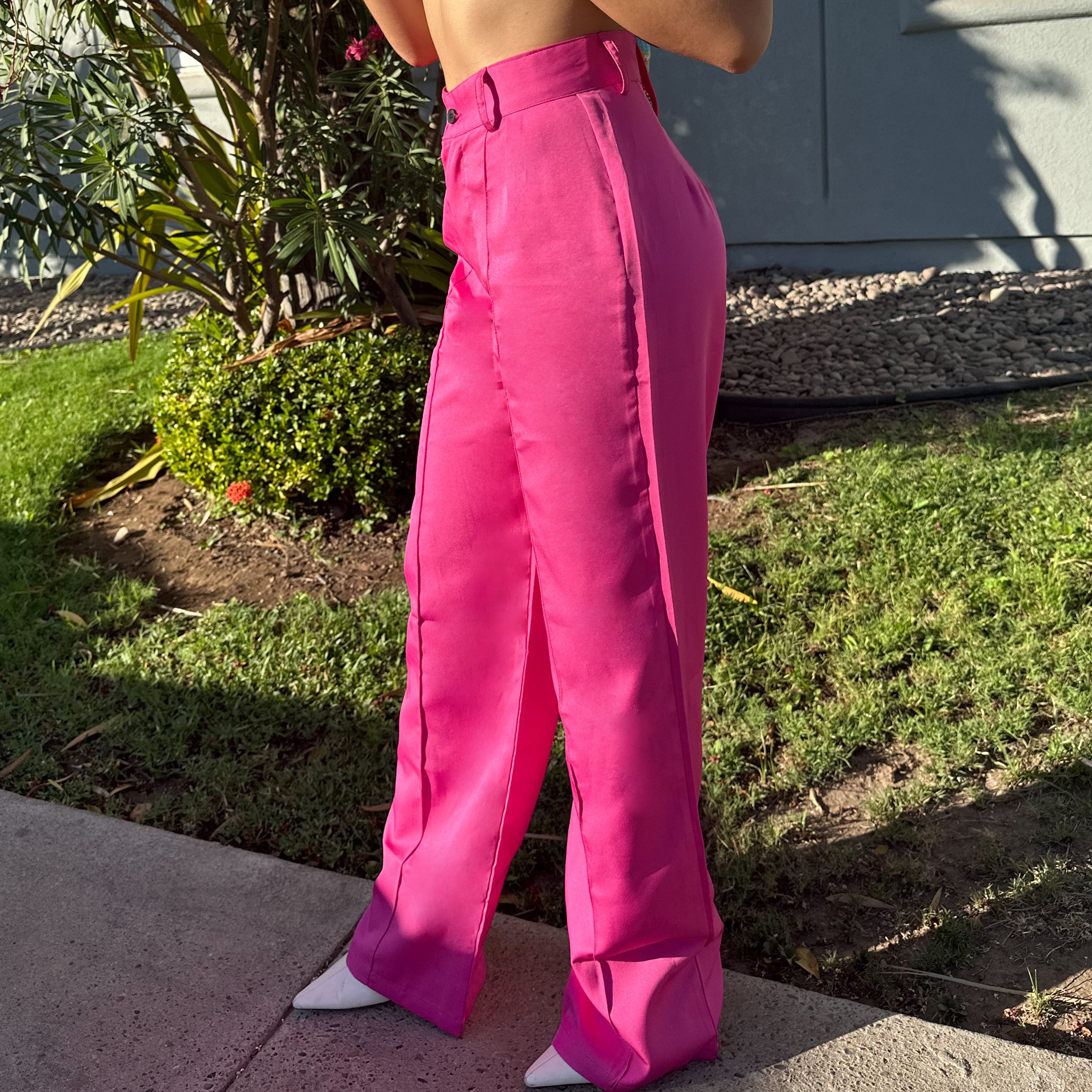 Pantalón Straight Hot Pink